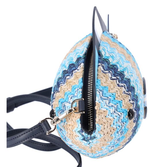 Kate Spade KG739 What A Catch 3D Fish Crossbody Novelty Blue Multi - Picture 6 of 8